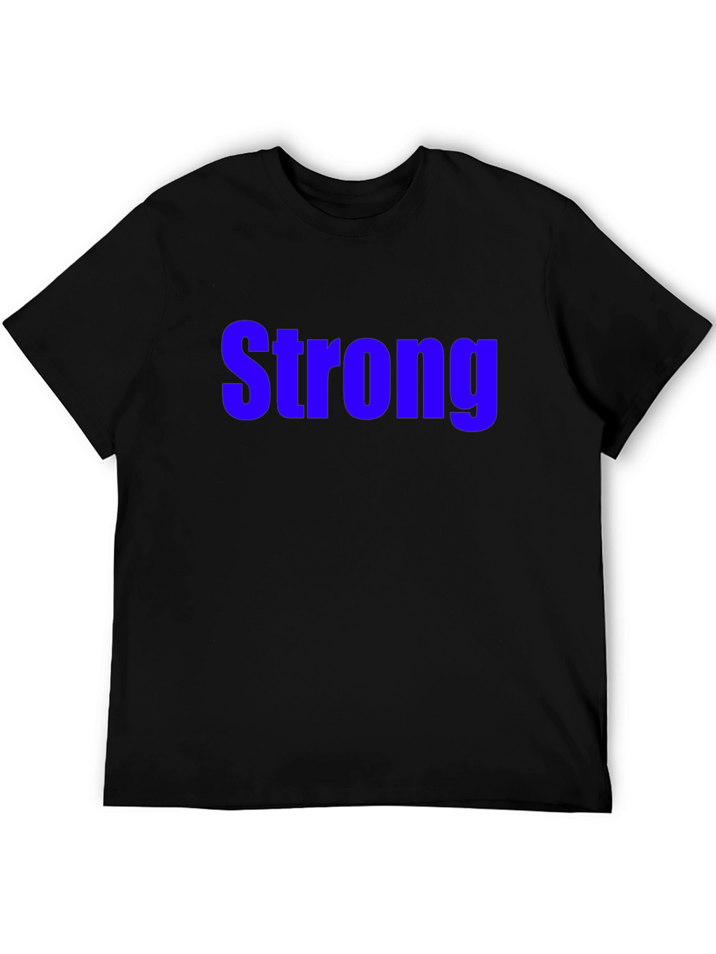 Mens Black Strong Graphic Tee
