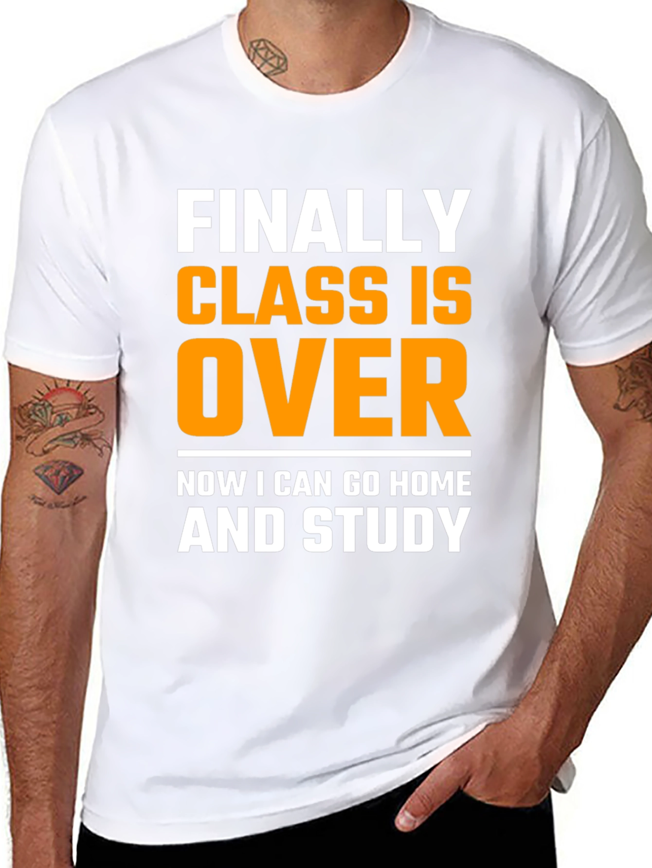 Funny Finally Class Is Over Black T-Shirt