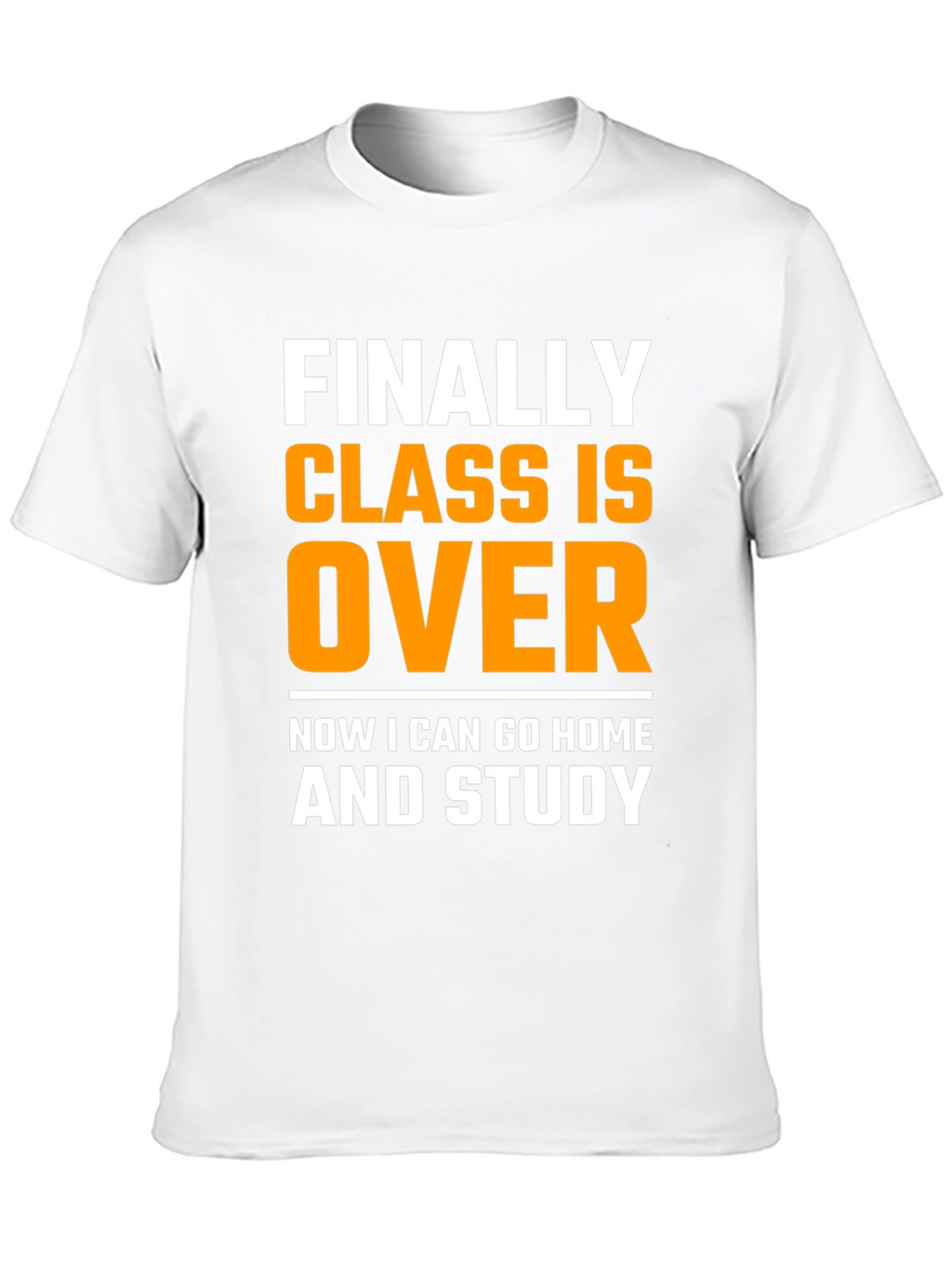 Funny Finally Class Is Over Black T-Shirt