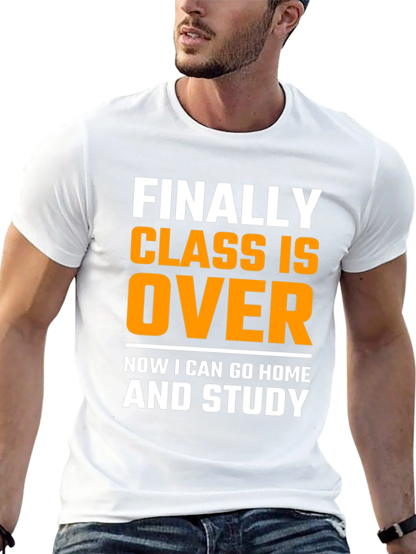 Funny Finally Class Is Over Black T-Shirt