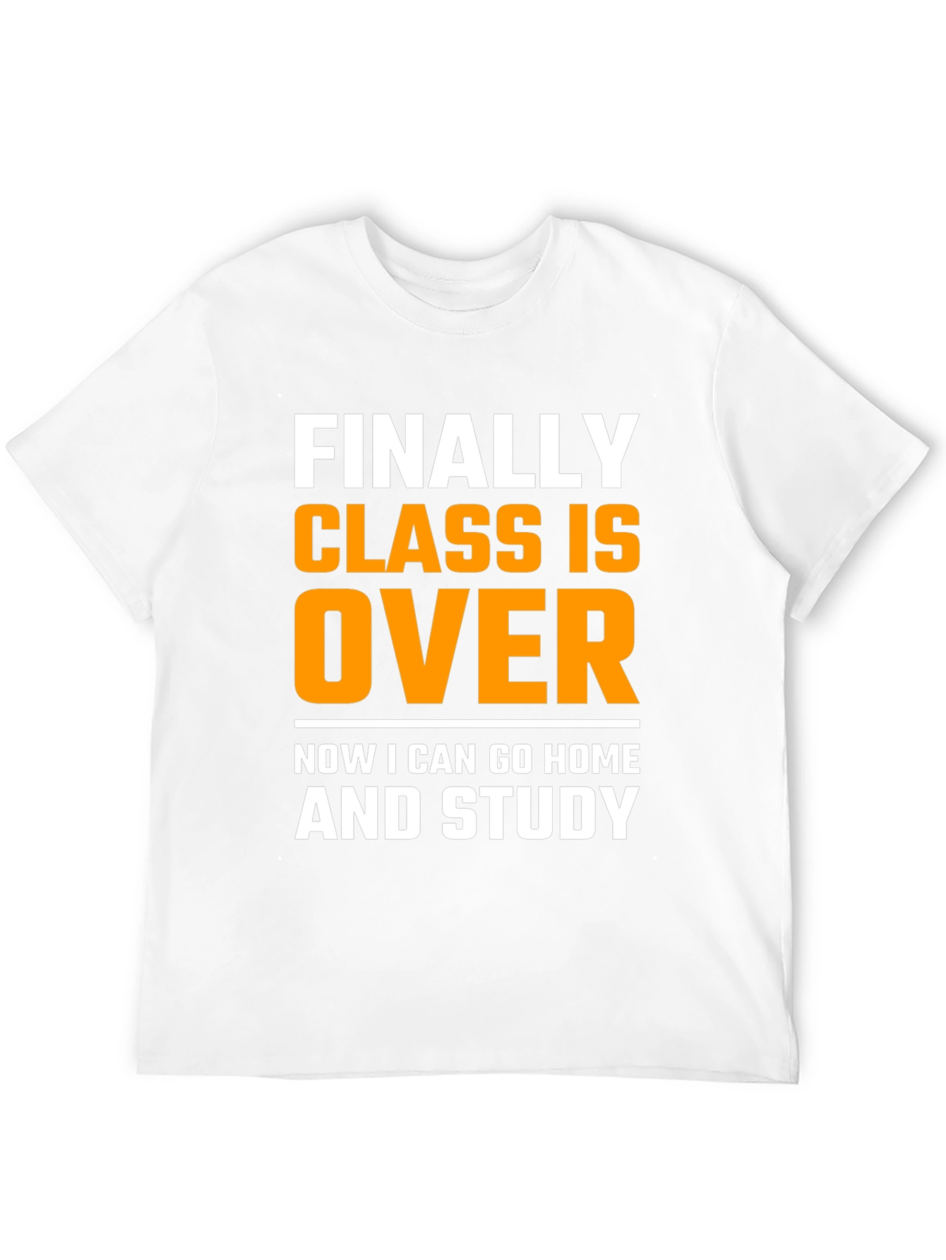 Funny Finally Class Is Over Black T-Shirt