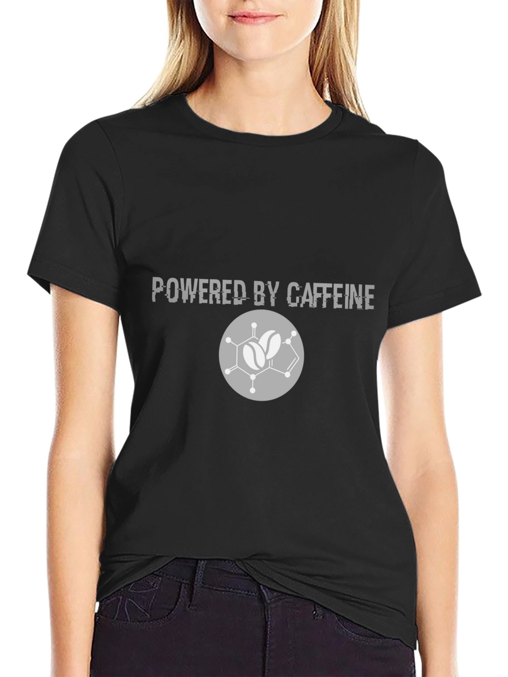 Powered by Caffeine Graphic Tee - Black