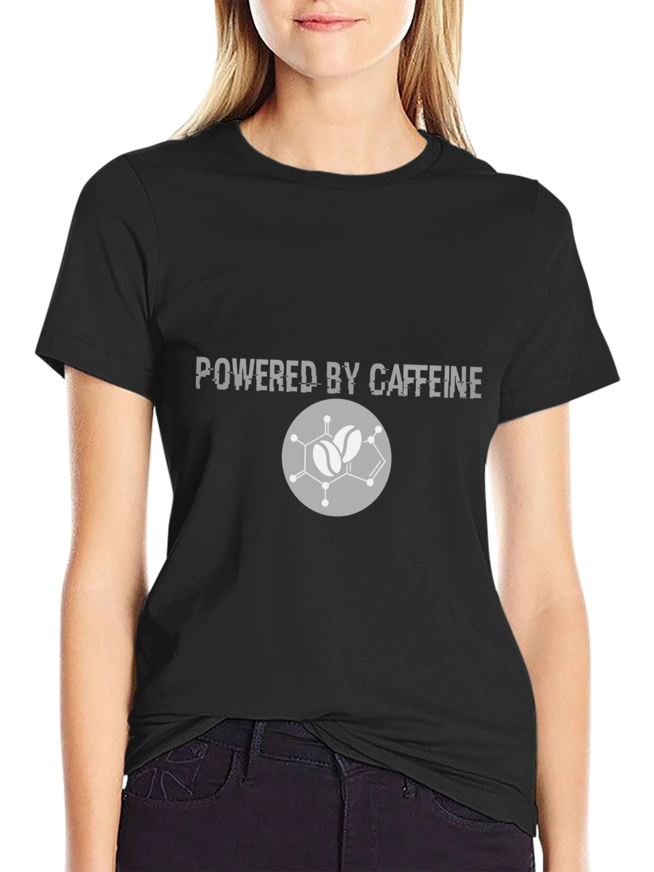 Powered by Caffeine Graphic Tee - Black