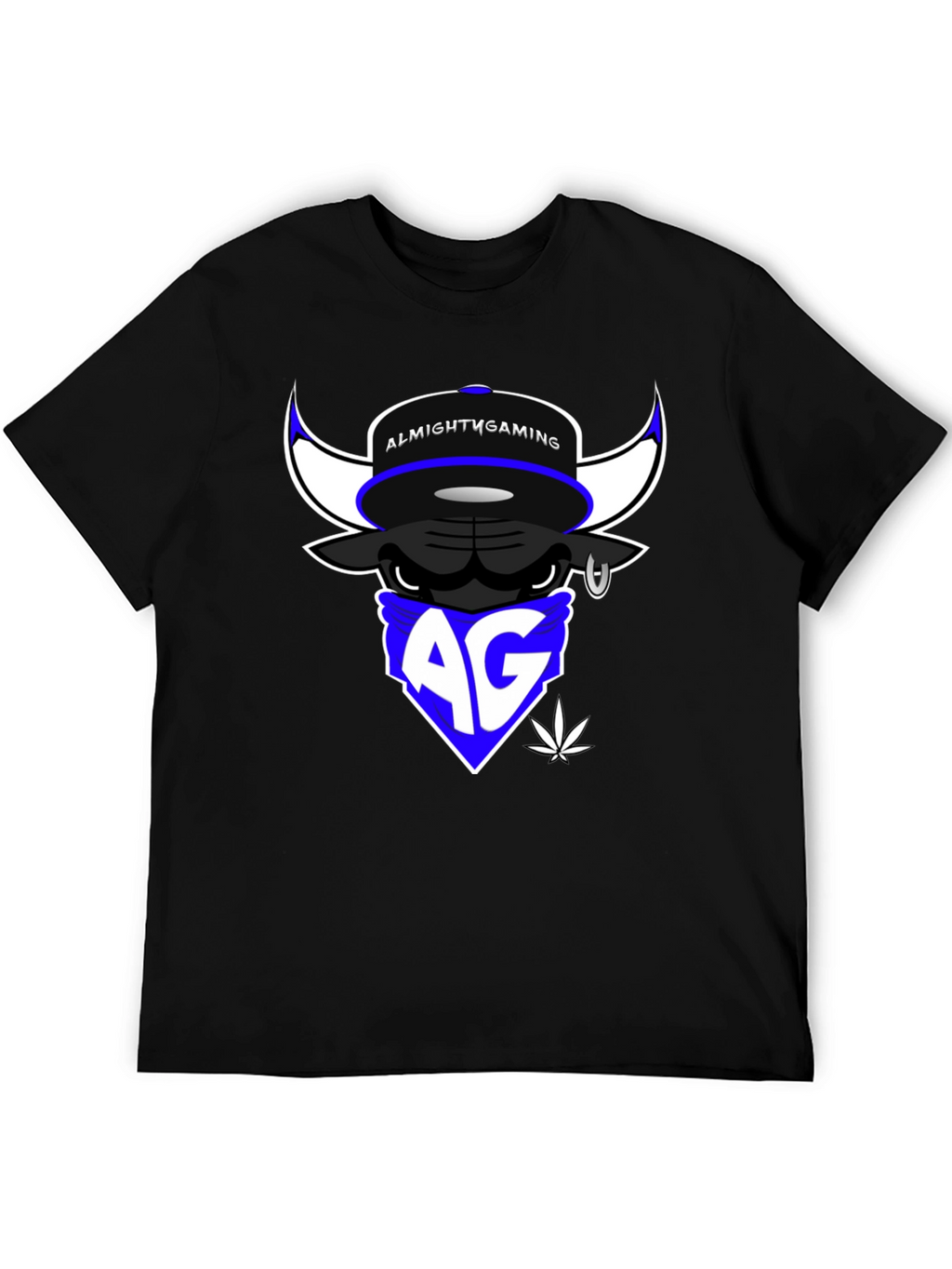 Almighty Gaming Bull T-Shirt - Black Cotton Tee