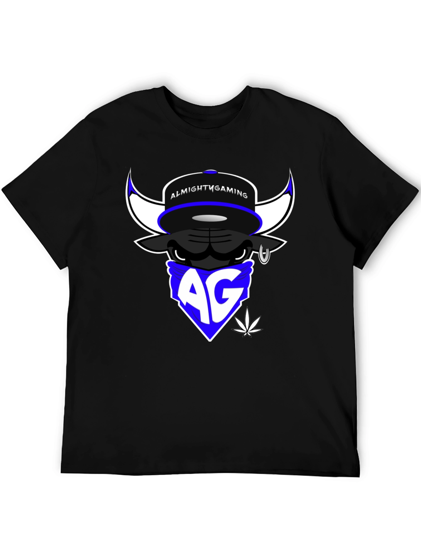 Almighty Gaming Bull T-Shirt - Black Cotton Tee