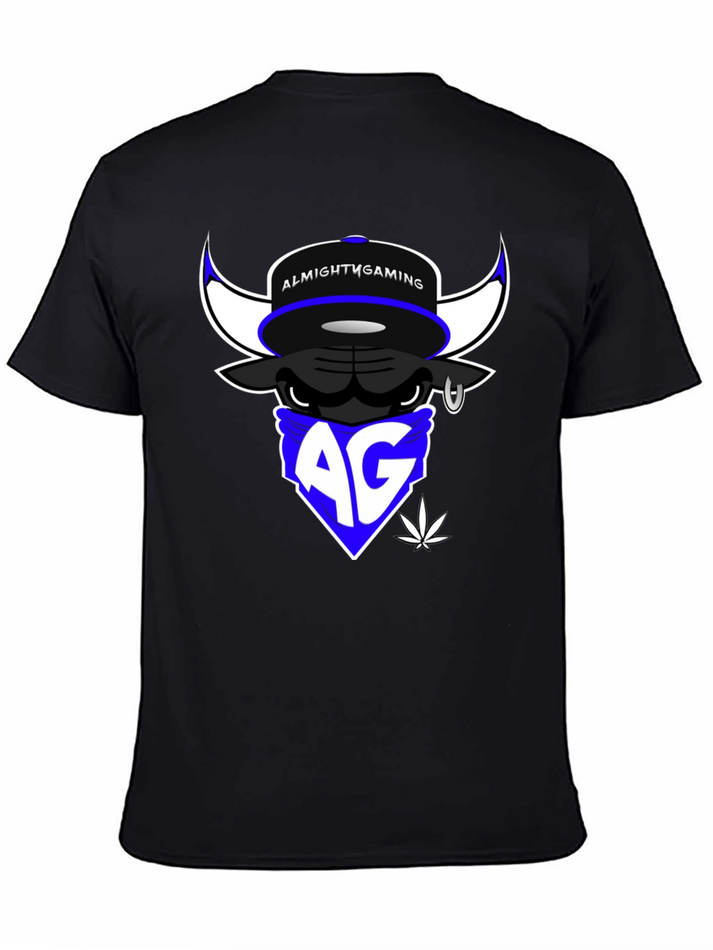 Almighty Gaming Bull T-Shirt - Black Cotton Tee