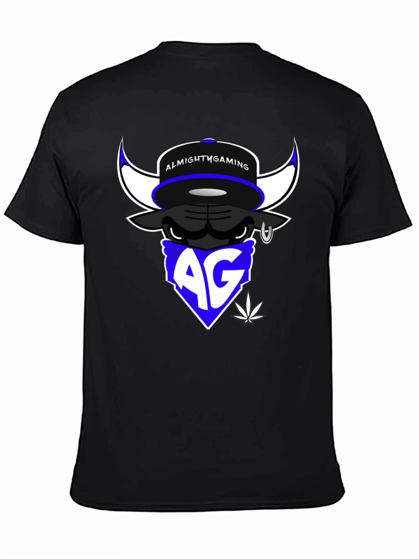 Almighty Gaming Bull T-Shirt - Black Cotton Tee
