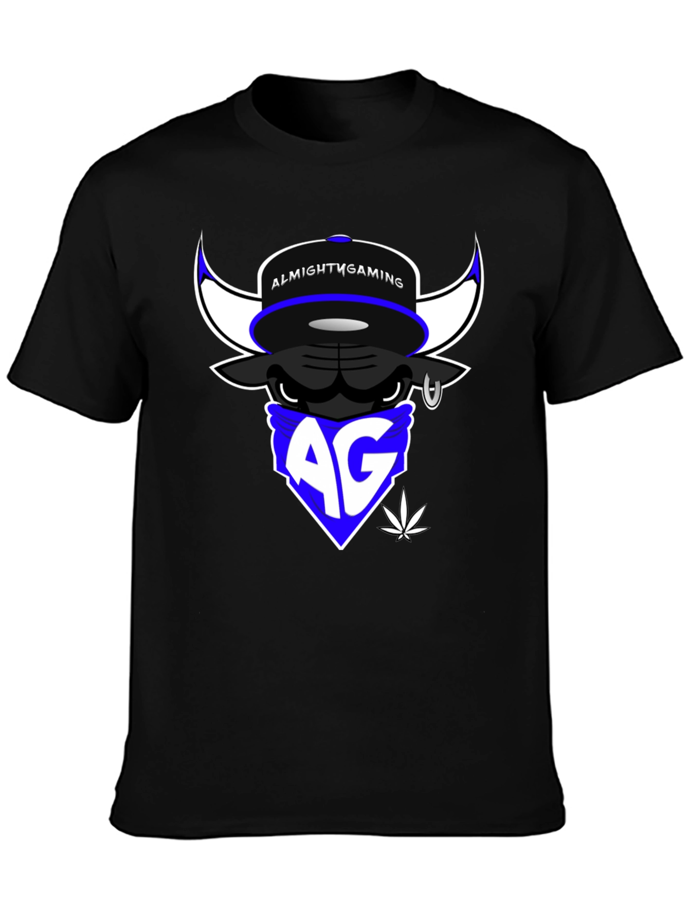 Almighty Gaming Bull T-Shirt - Black Cotton Tee