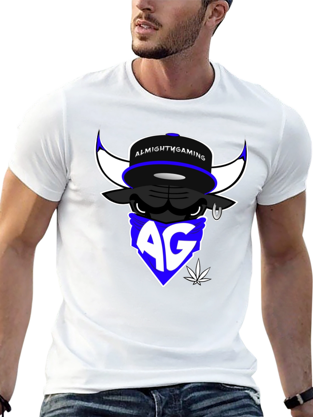 Almighty Gaming Bull T-Shirt - Black Cotton Tee