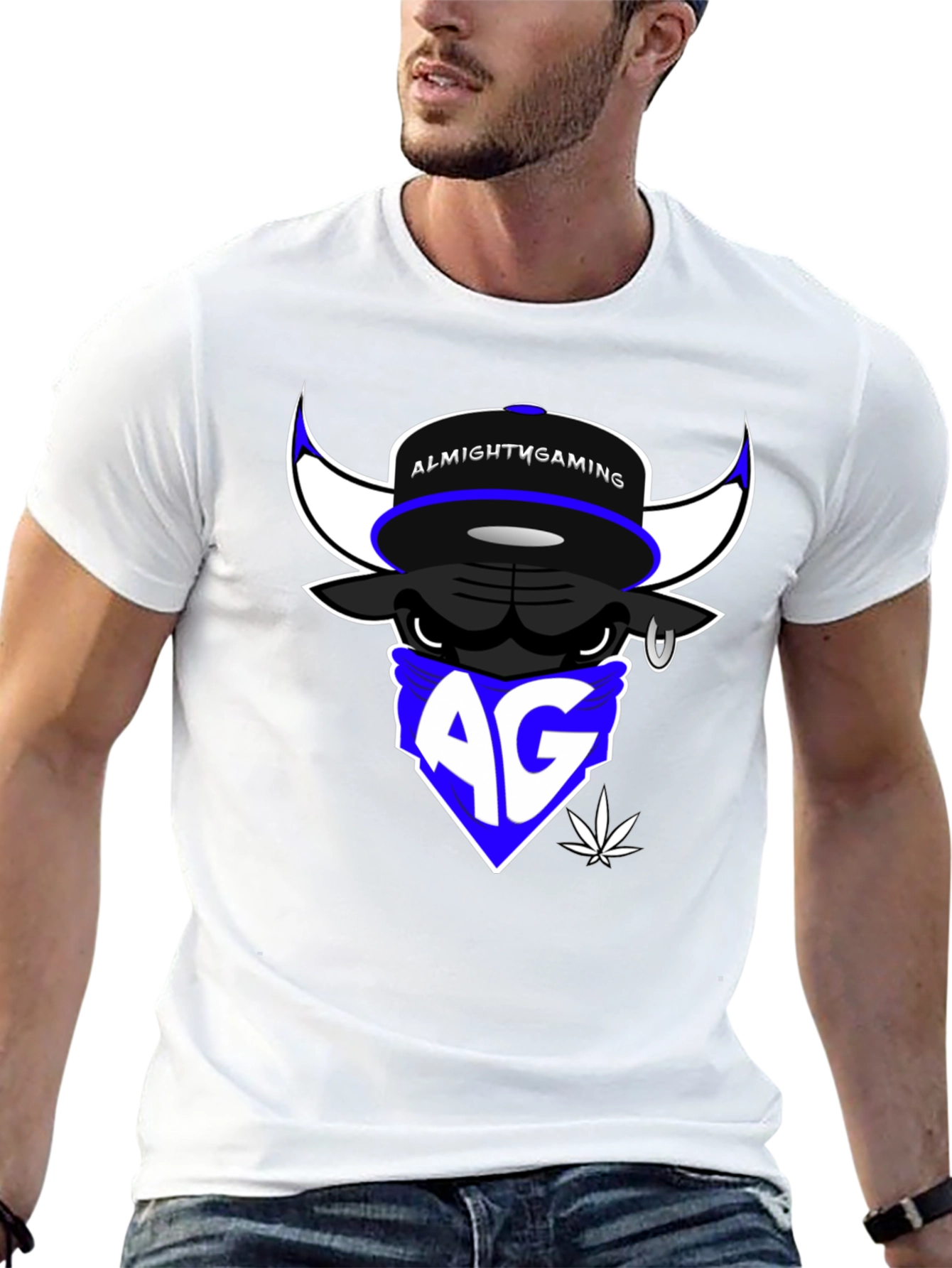 Almighty Gaming Bull T-Shirt - Black Cotton Tee