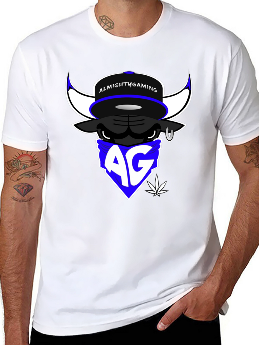 Almighty Gaming Bull T-Shirt - Black Cotton Tee
