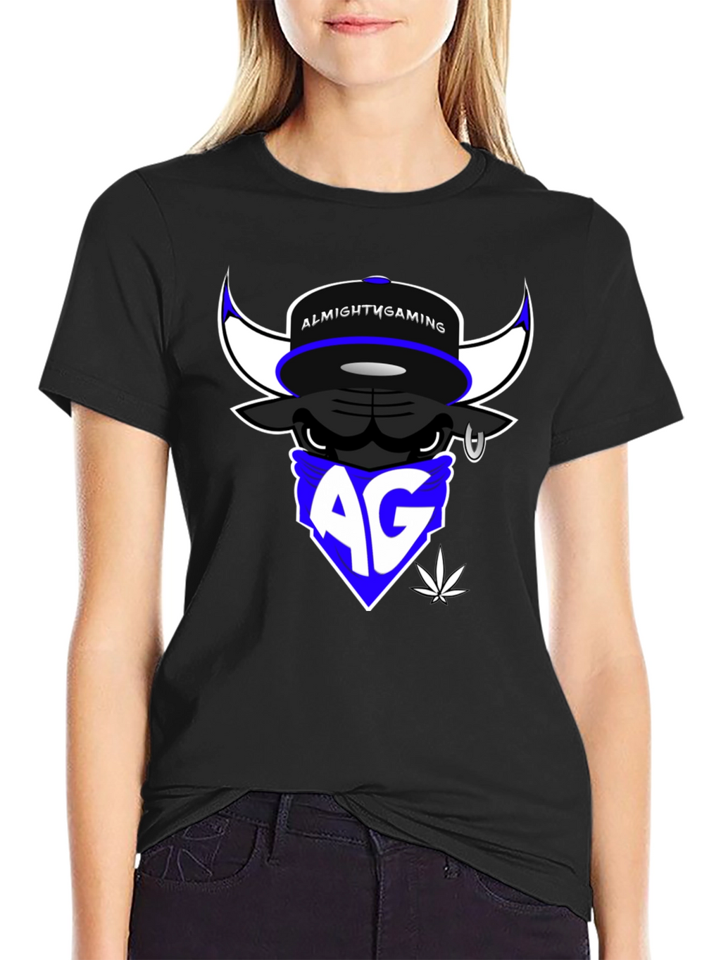 Almighty Gaming Bull T-Shirt - Black Cotton Tee