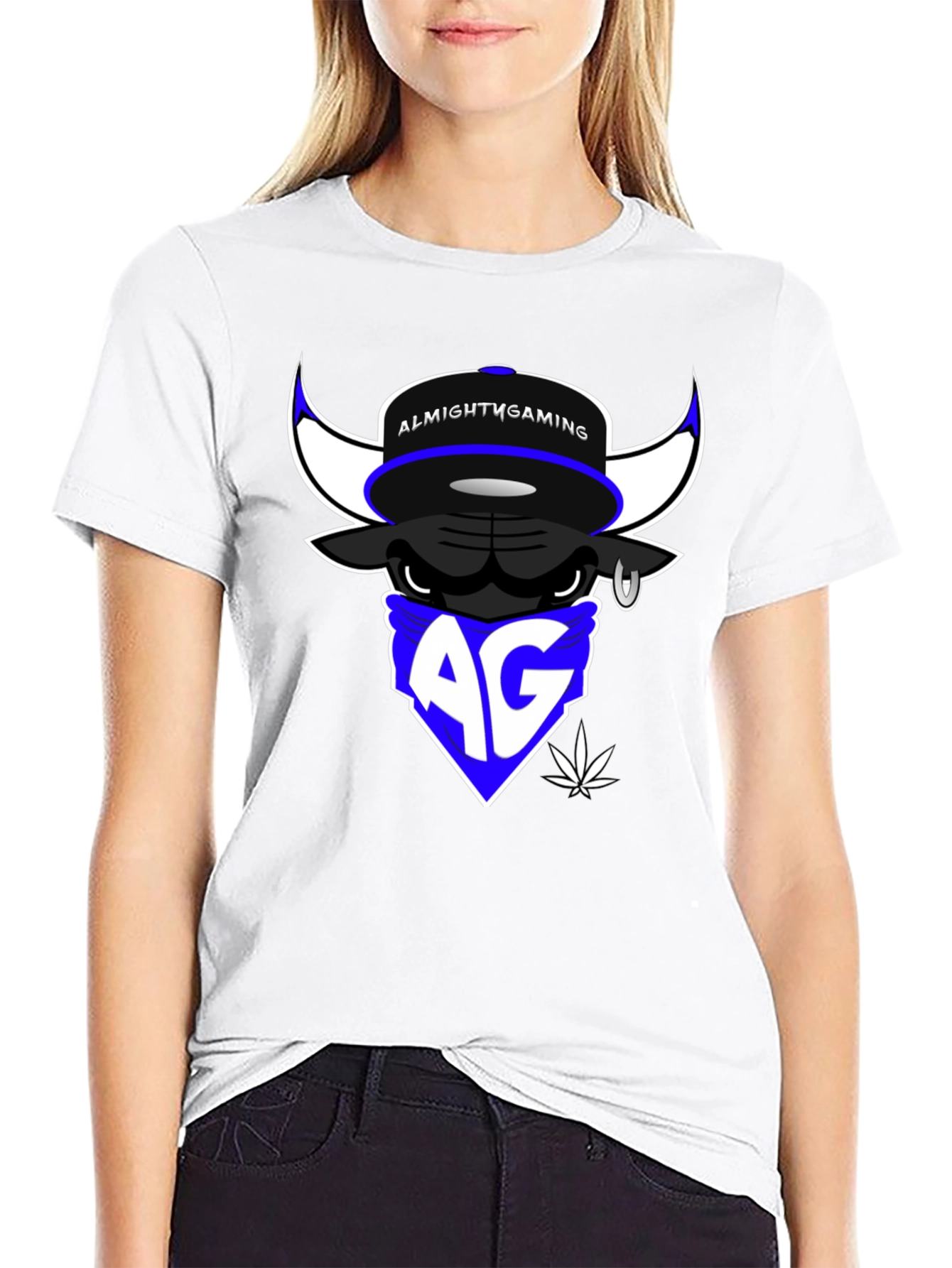 Almighty Gaming Bull T-Shirt - Black Cotton Tee