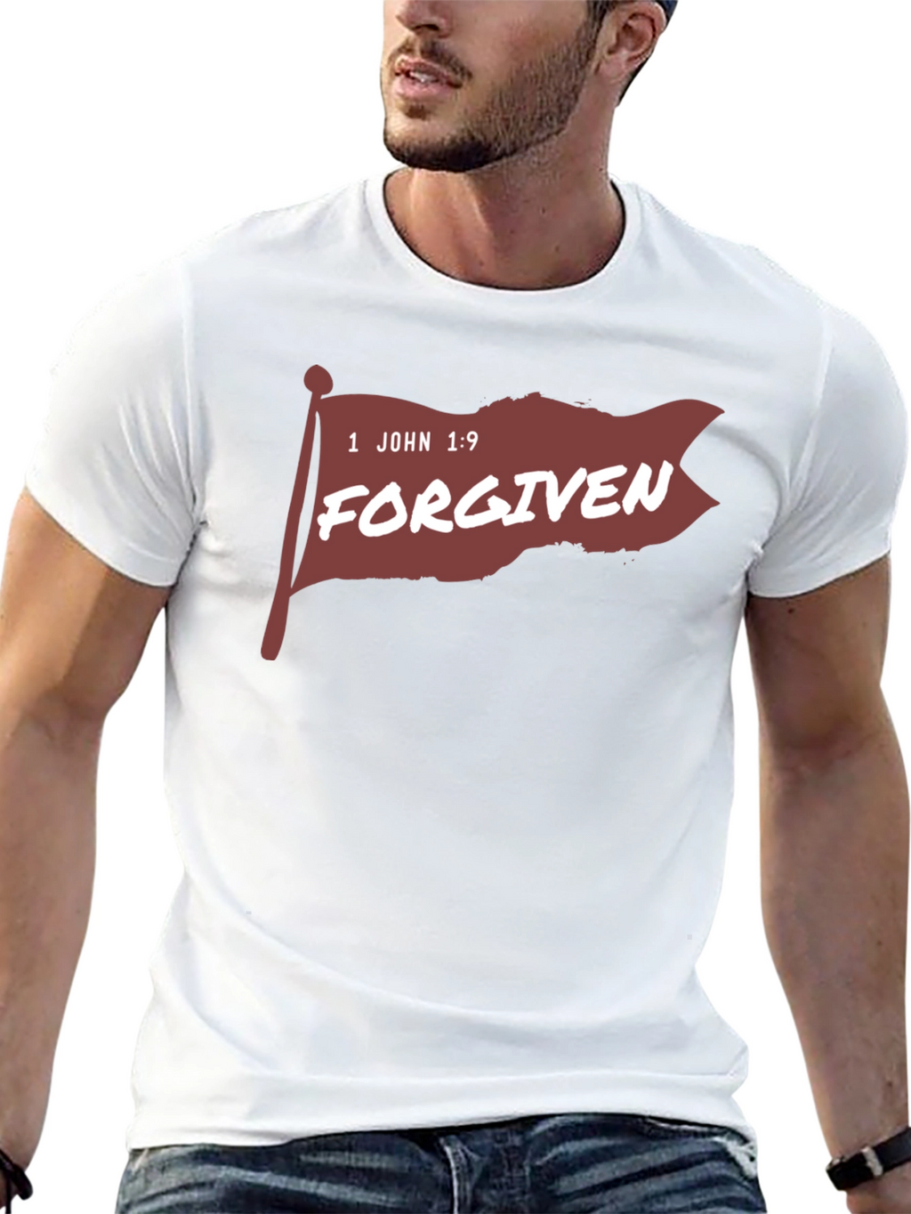 Forgiven Graphic T-Shirt - 1 John 1:9