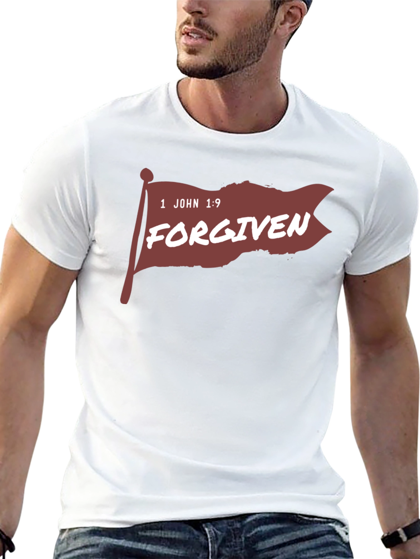 Forgiven Graphic T-Shirt - 1 John 1:9
