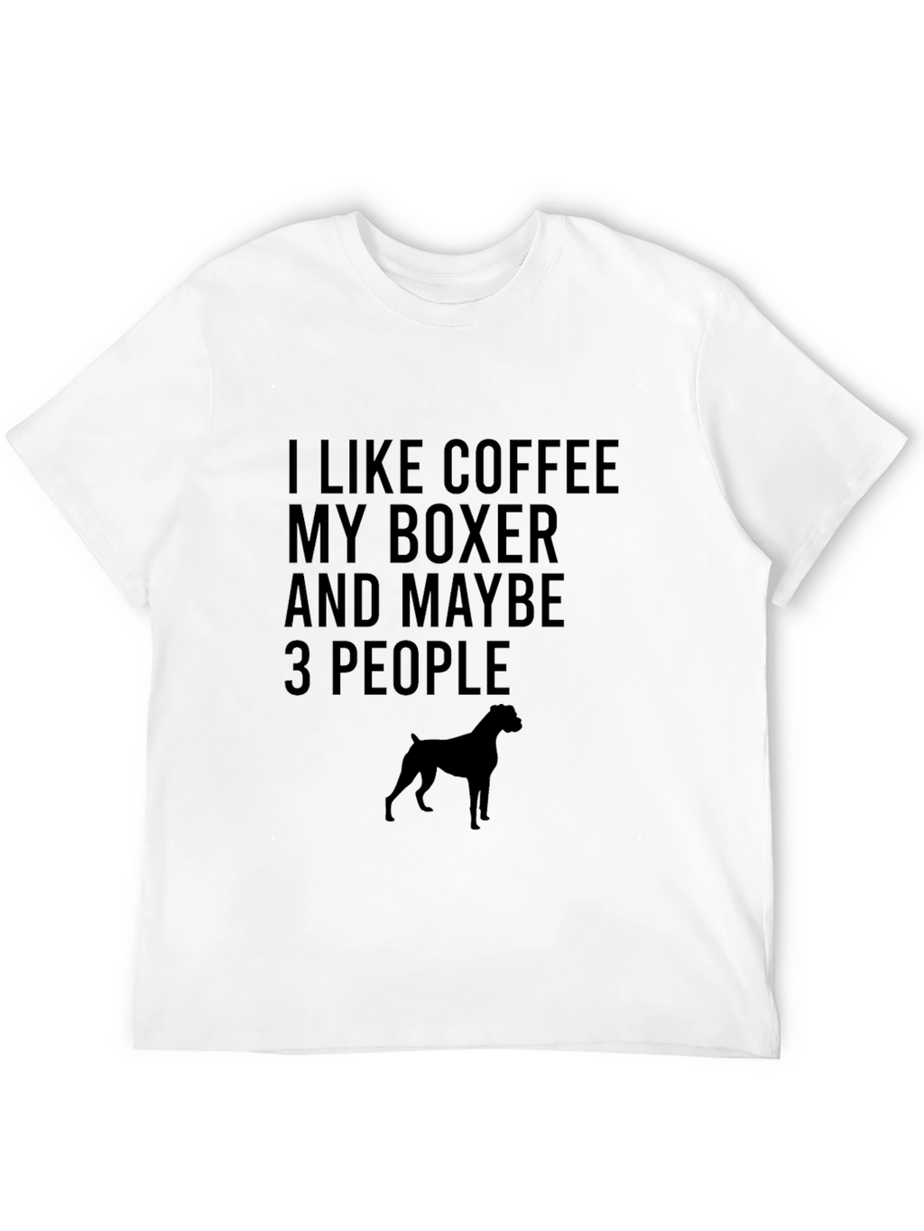 Coffee Boxer and People T-Shirt