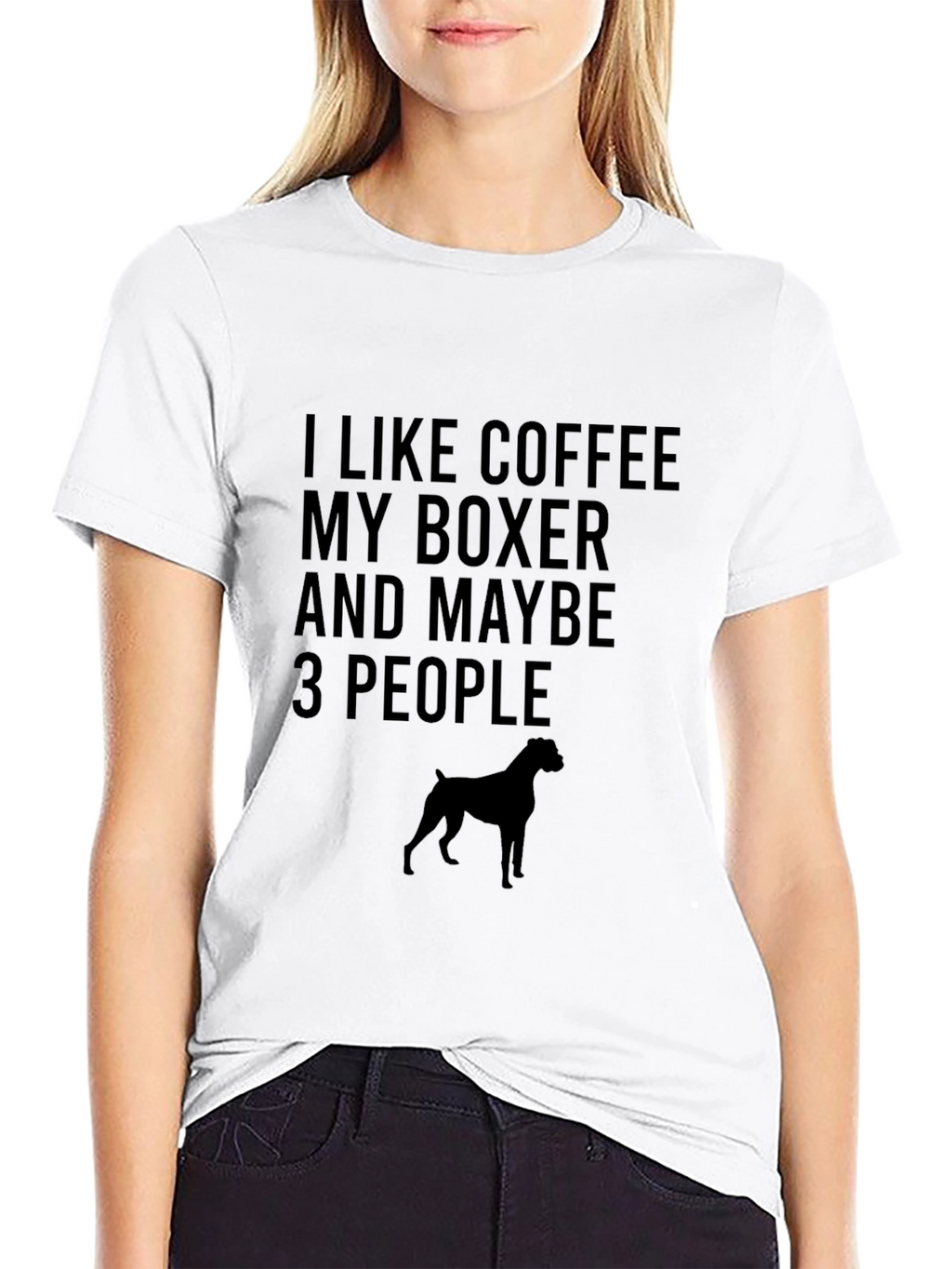 Coffee Boxer and People T-Shirt