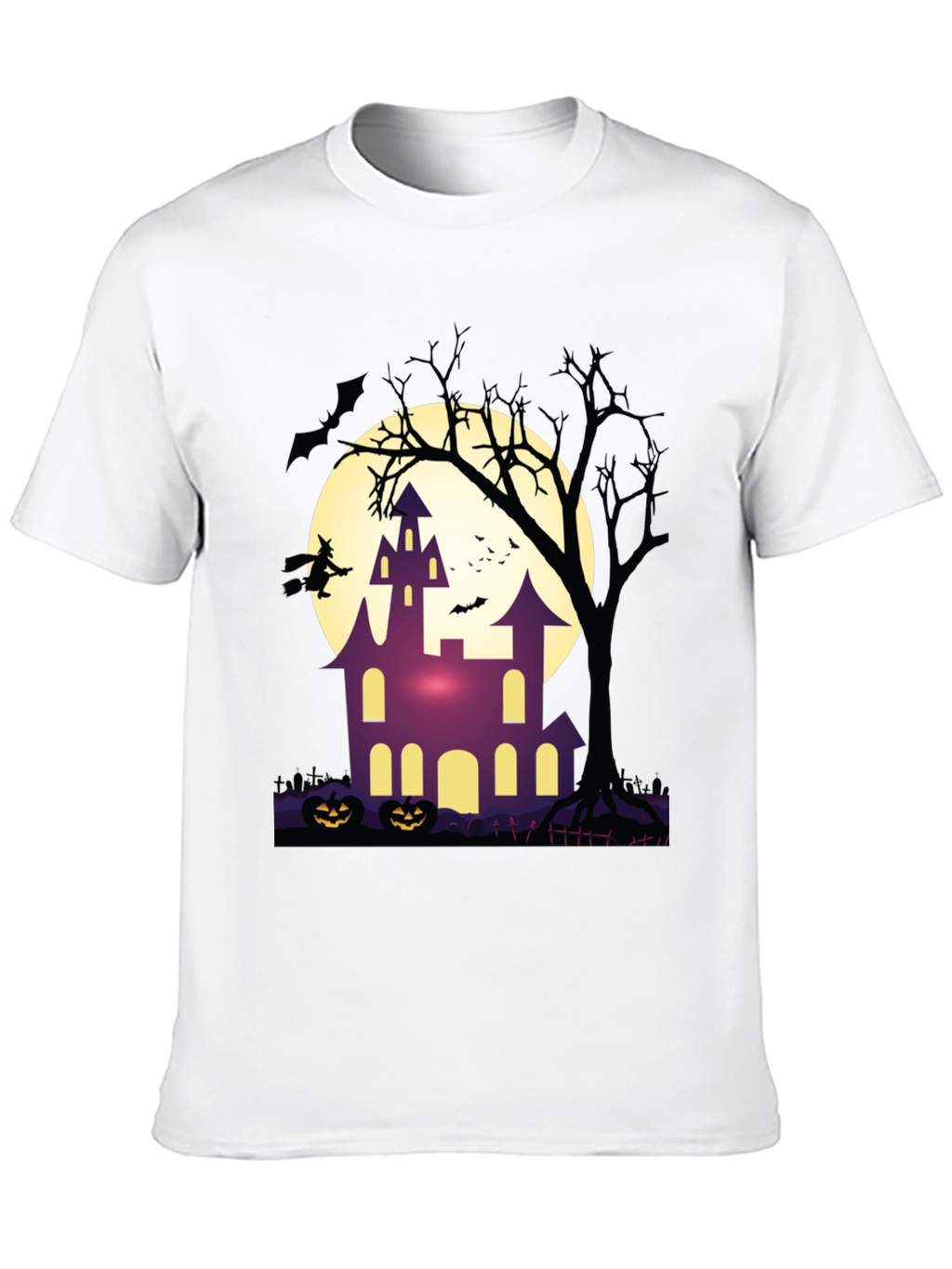 Halloween Haunted House Graphic Tee