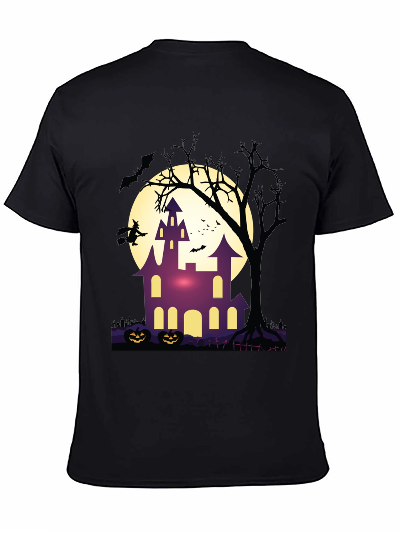 Halloween Haunted House Graphic Tee