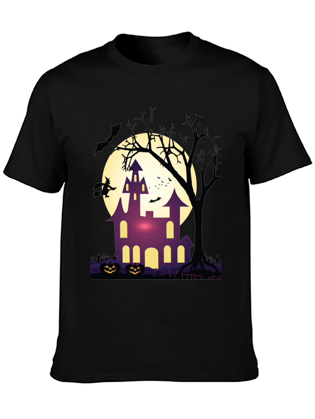 Halloween Haunted House Graphic Tee