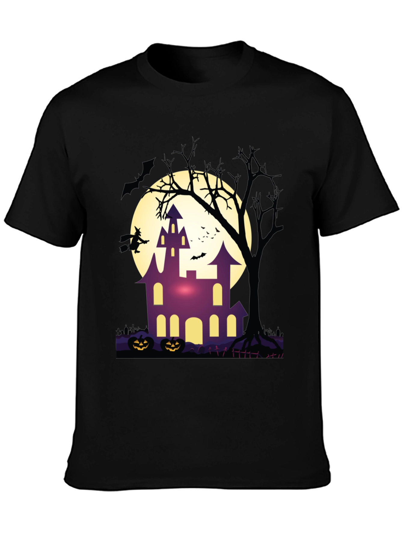 Halloween Haunted House Graphic Tee