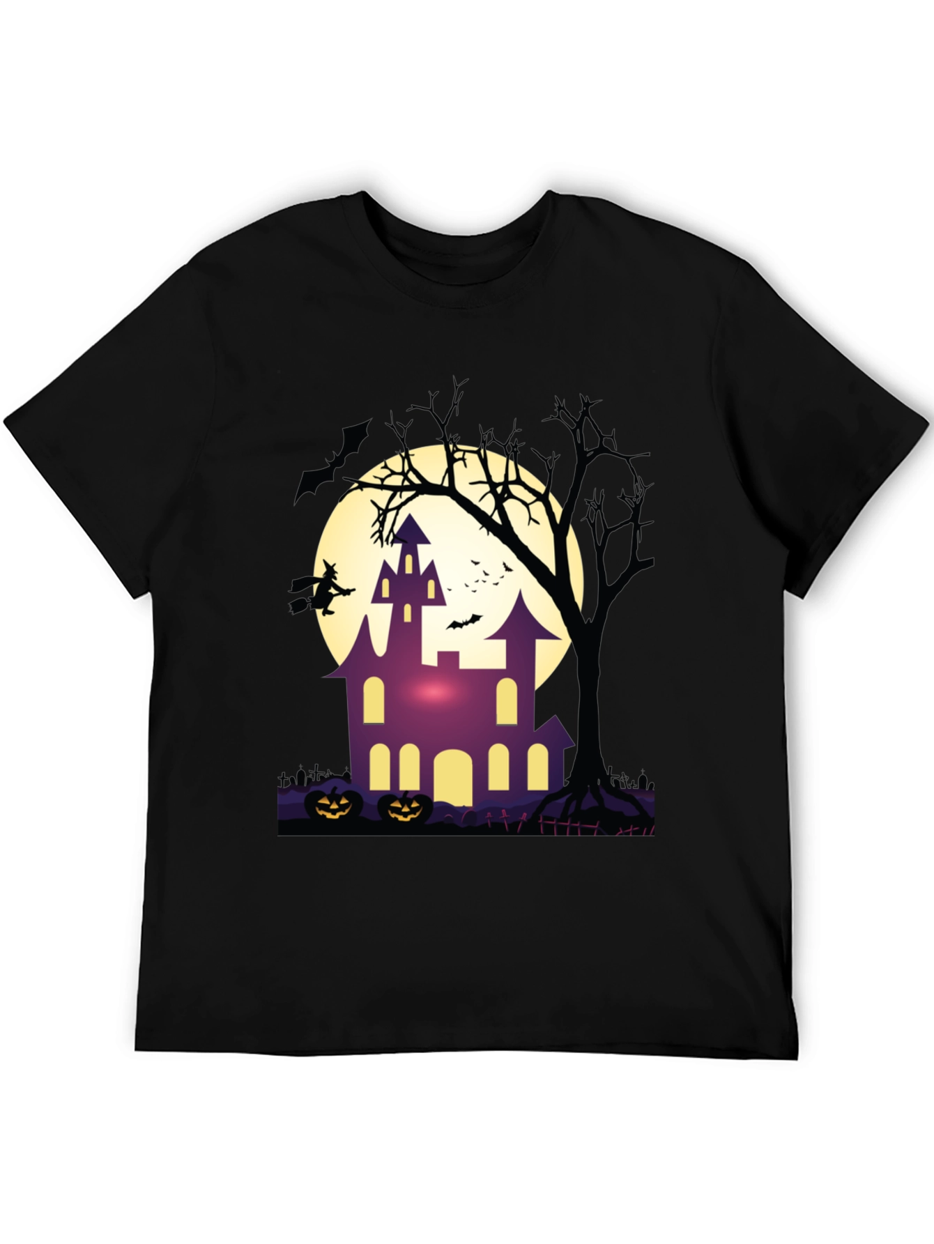 Halloween Haunted House Graphic Tee