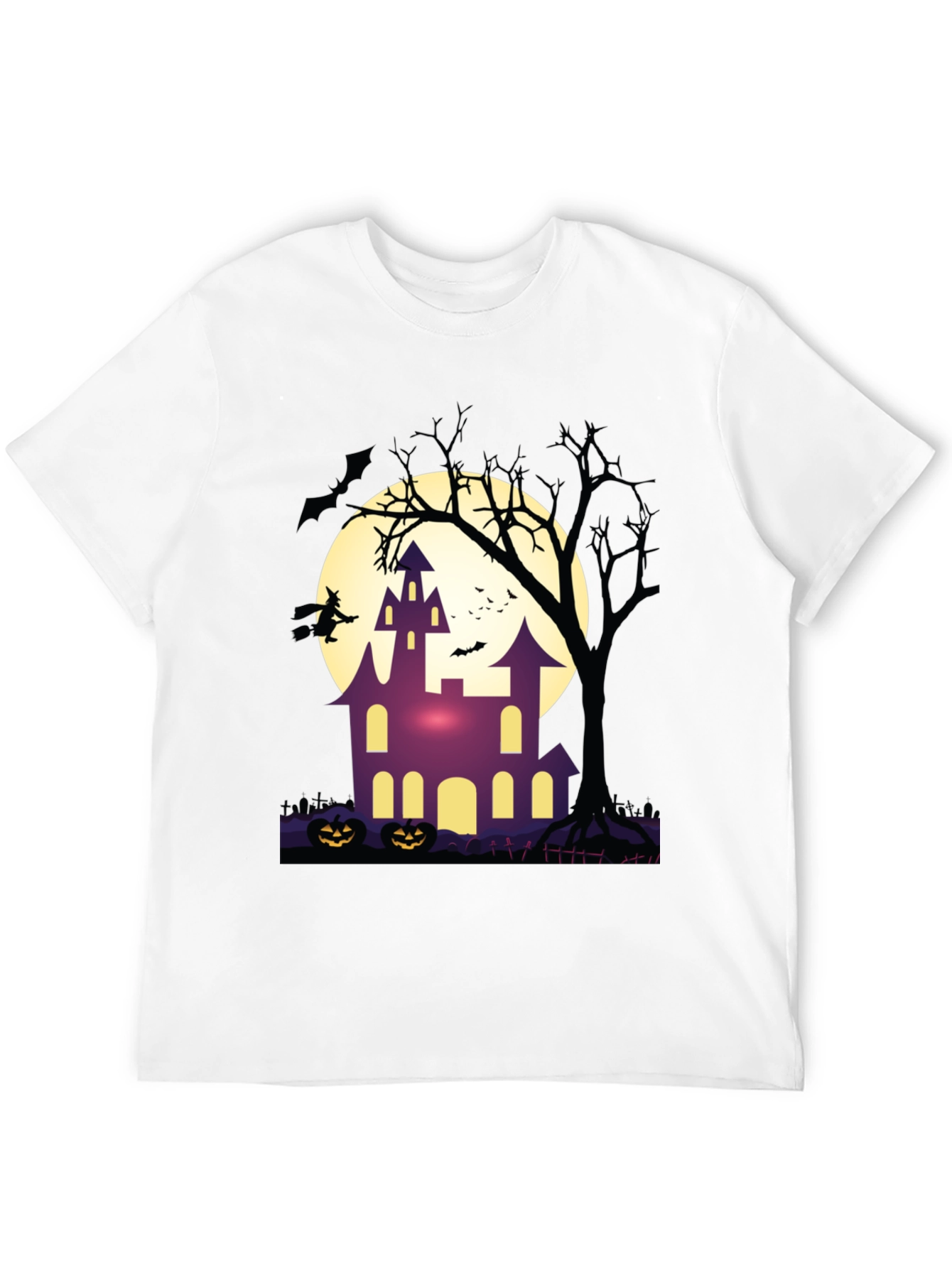 Halloween Haunted House Graphic Tee