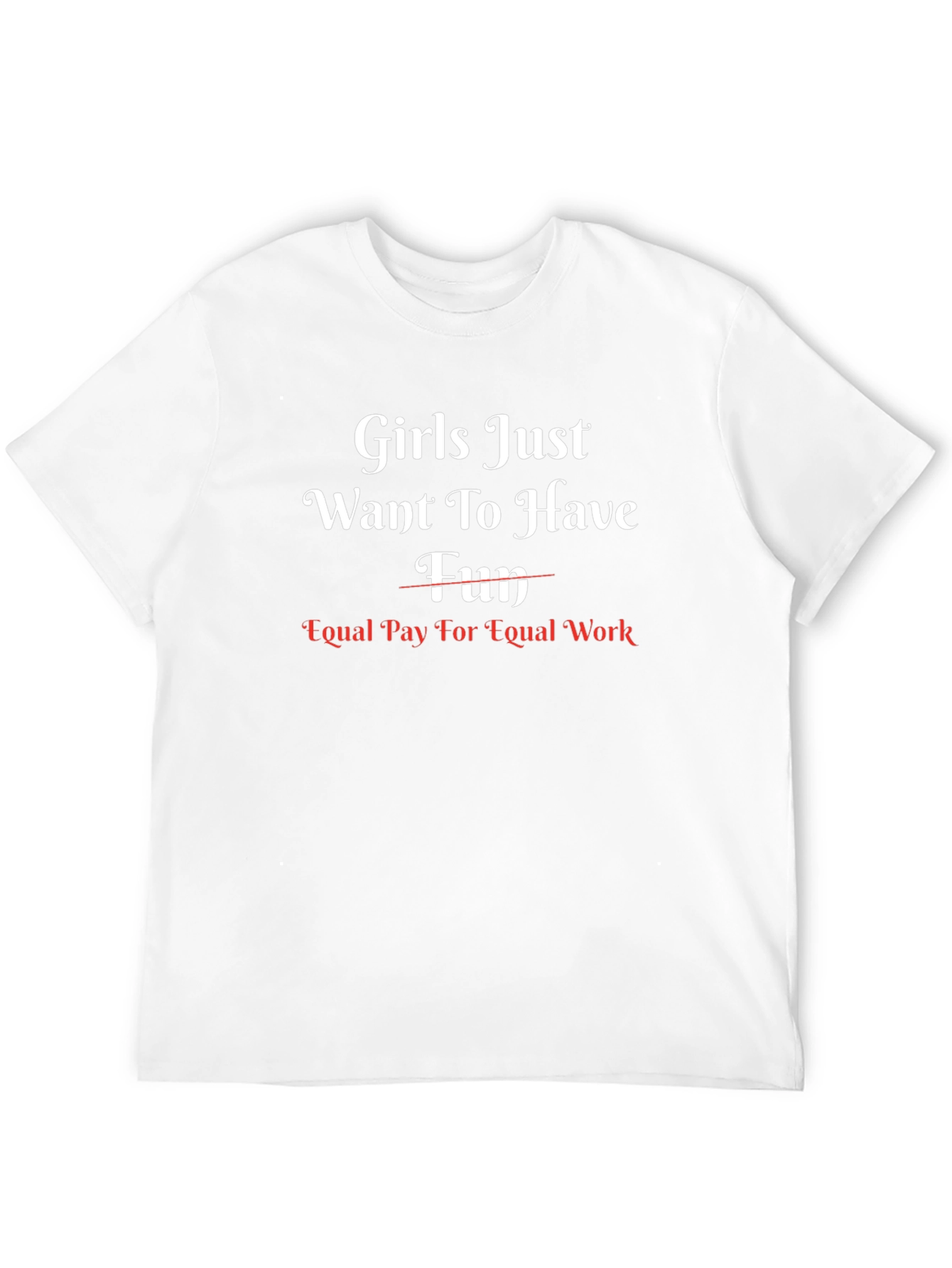 Feminist Statement T-Shirt Equal Pay For Equal Work