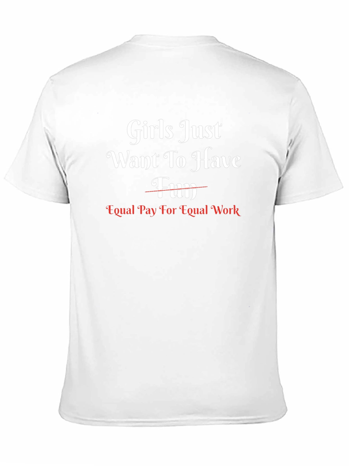 Feminist Statement T-Shirt Equal Pay For Equal Work