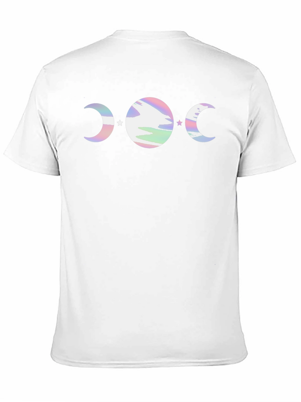 Mystic Moon Phase Graphic Tee - Black Cotton Blend