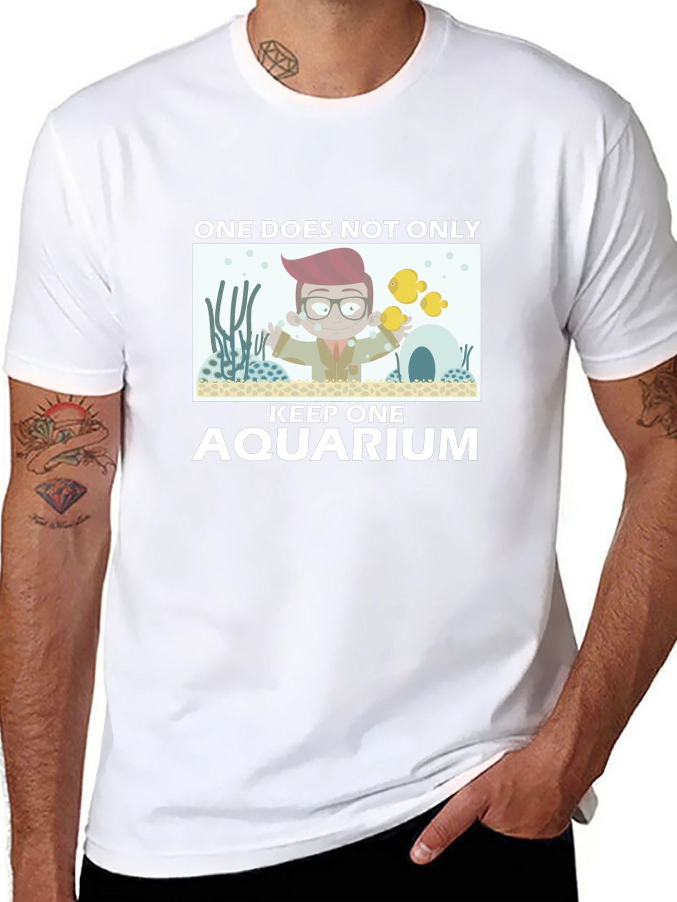 One Does Not Keep One Aquarium Black T-Shirt
