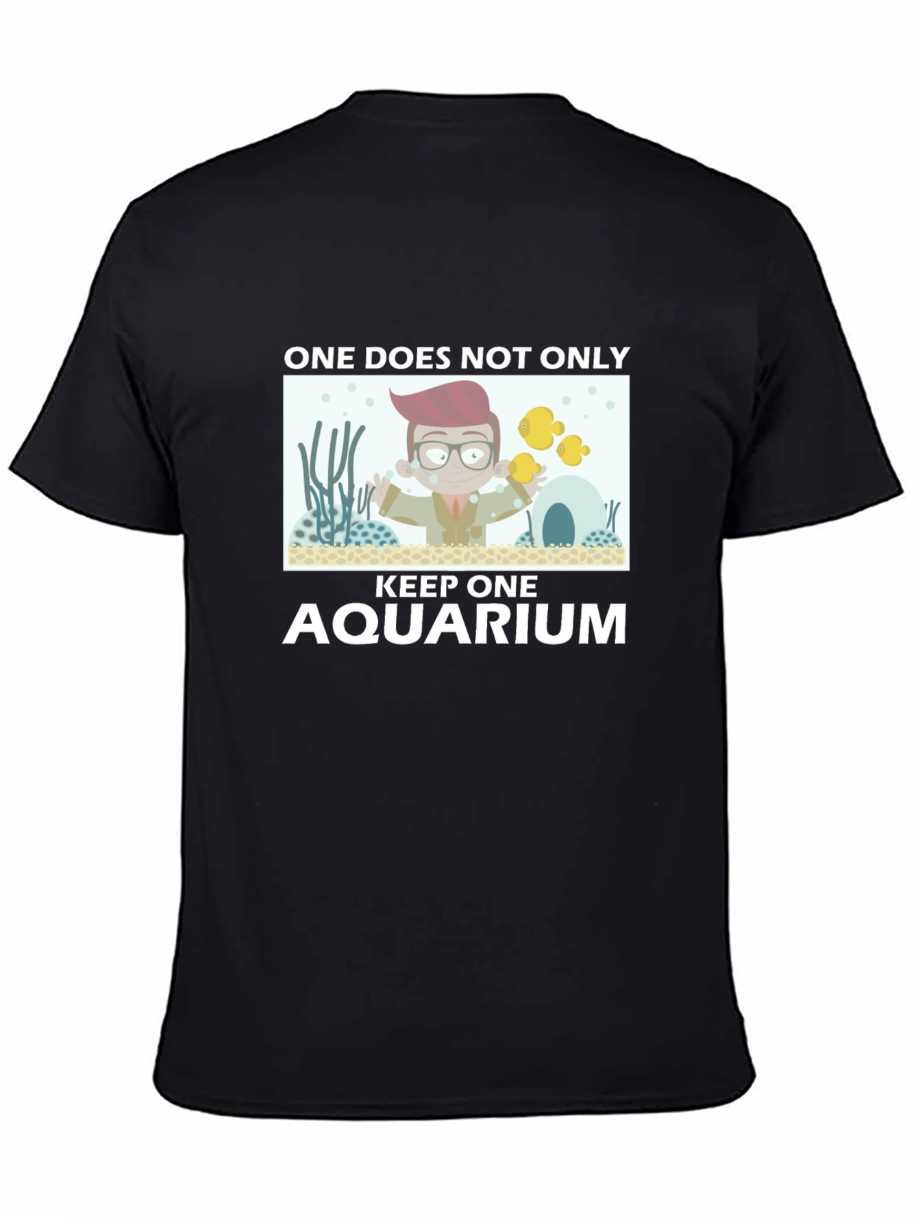 One Does Not Keep One Aquarium Black T-Shirt