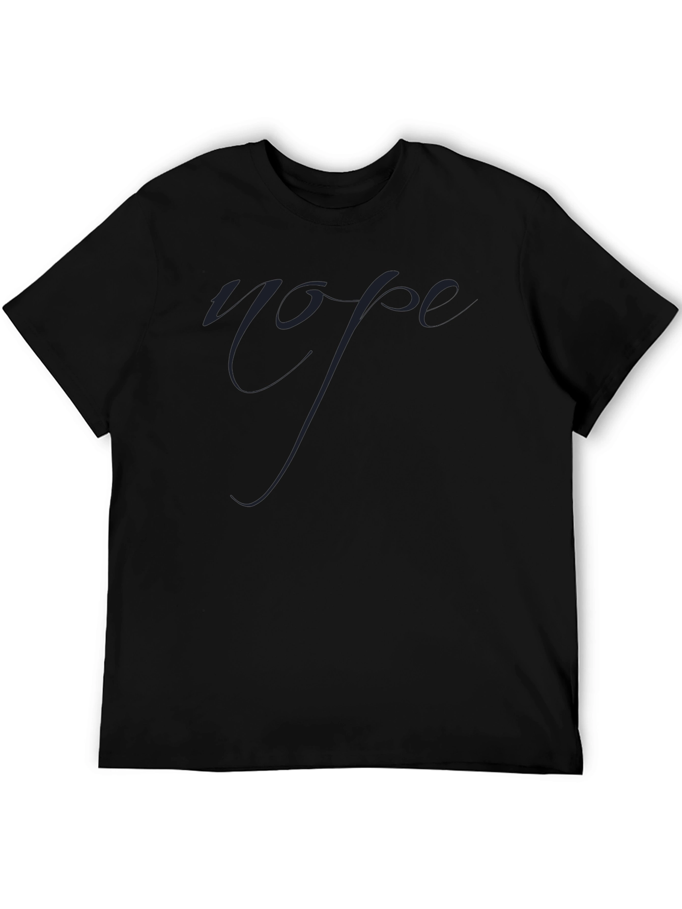Stylish Black T-Shirt with Unique Graphic Print