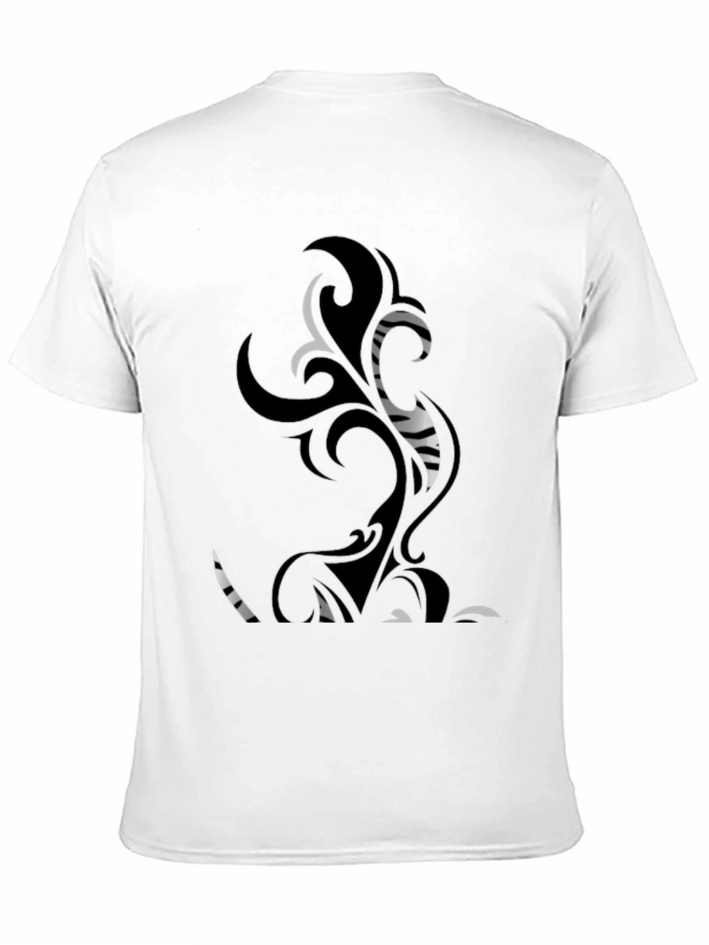 Tribal Art Graphic Print T-Shirt - Black