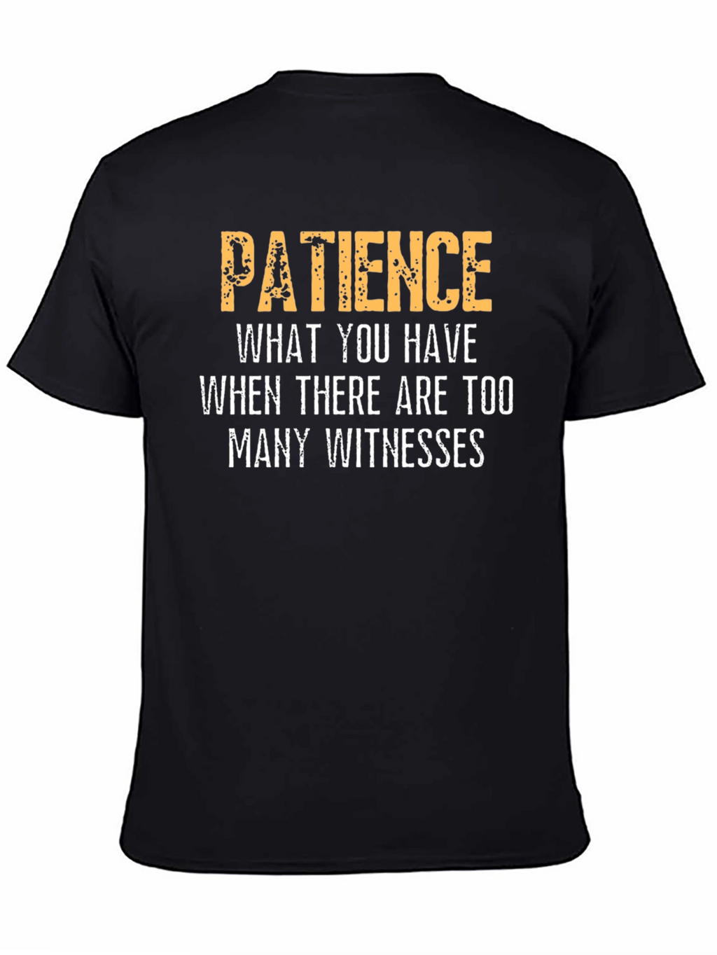 Patience Funny Sarcastic Humor Graphic T-Shirt
