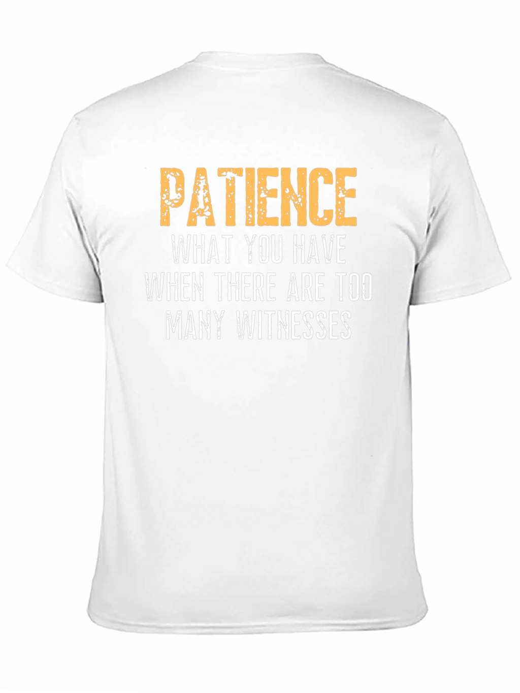 Patience Funny Sarcastic Humor Graphic T-Shirt