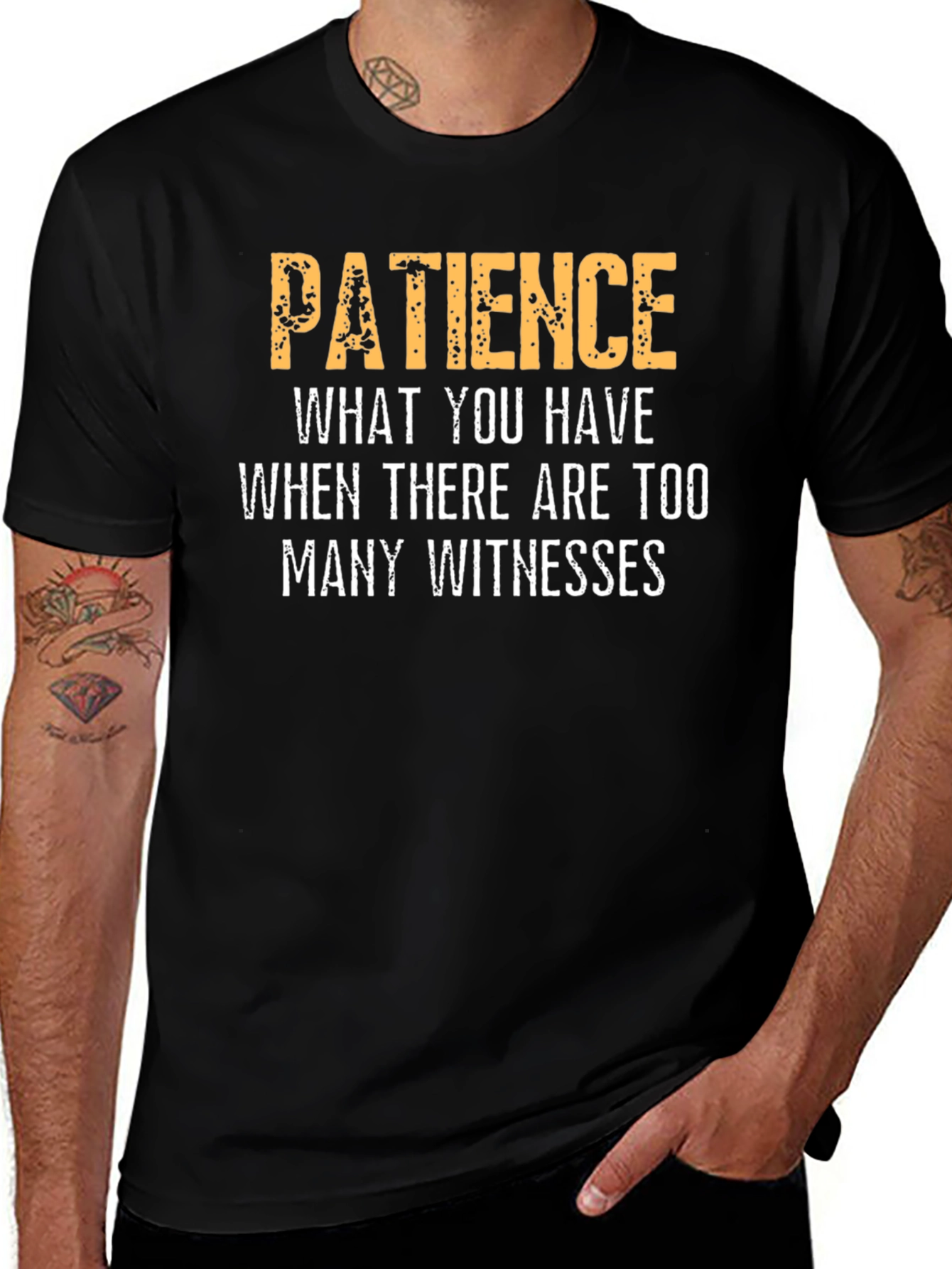 Patience Funny Sarcastic Humor Graphic T-Shirt