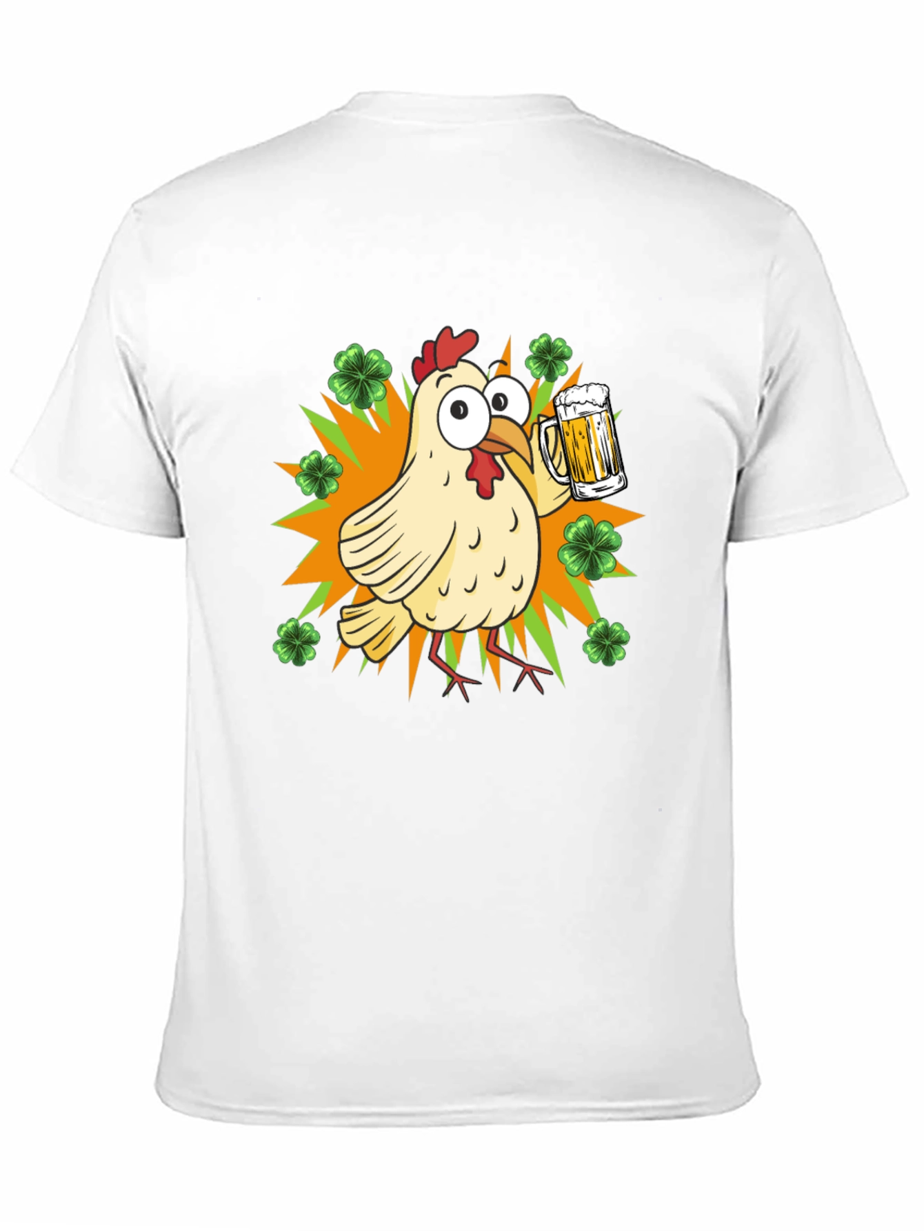 St. Patricks Day Chicken with Beer T-Shirt