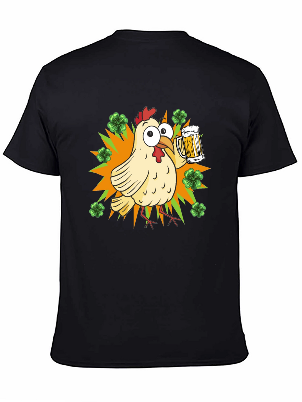 St. Patricks Day Chicken with Beer T-Shirt