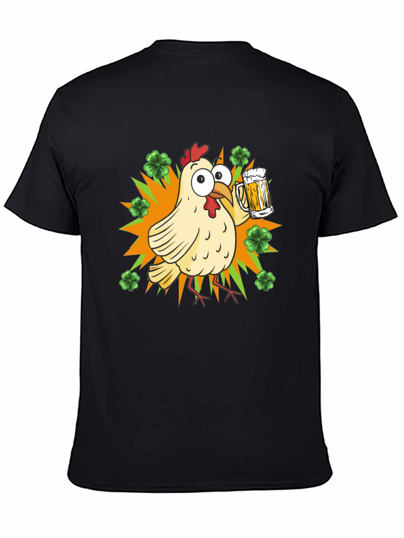 St. Patricks Day Chicken with Beer T-Shirt