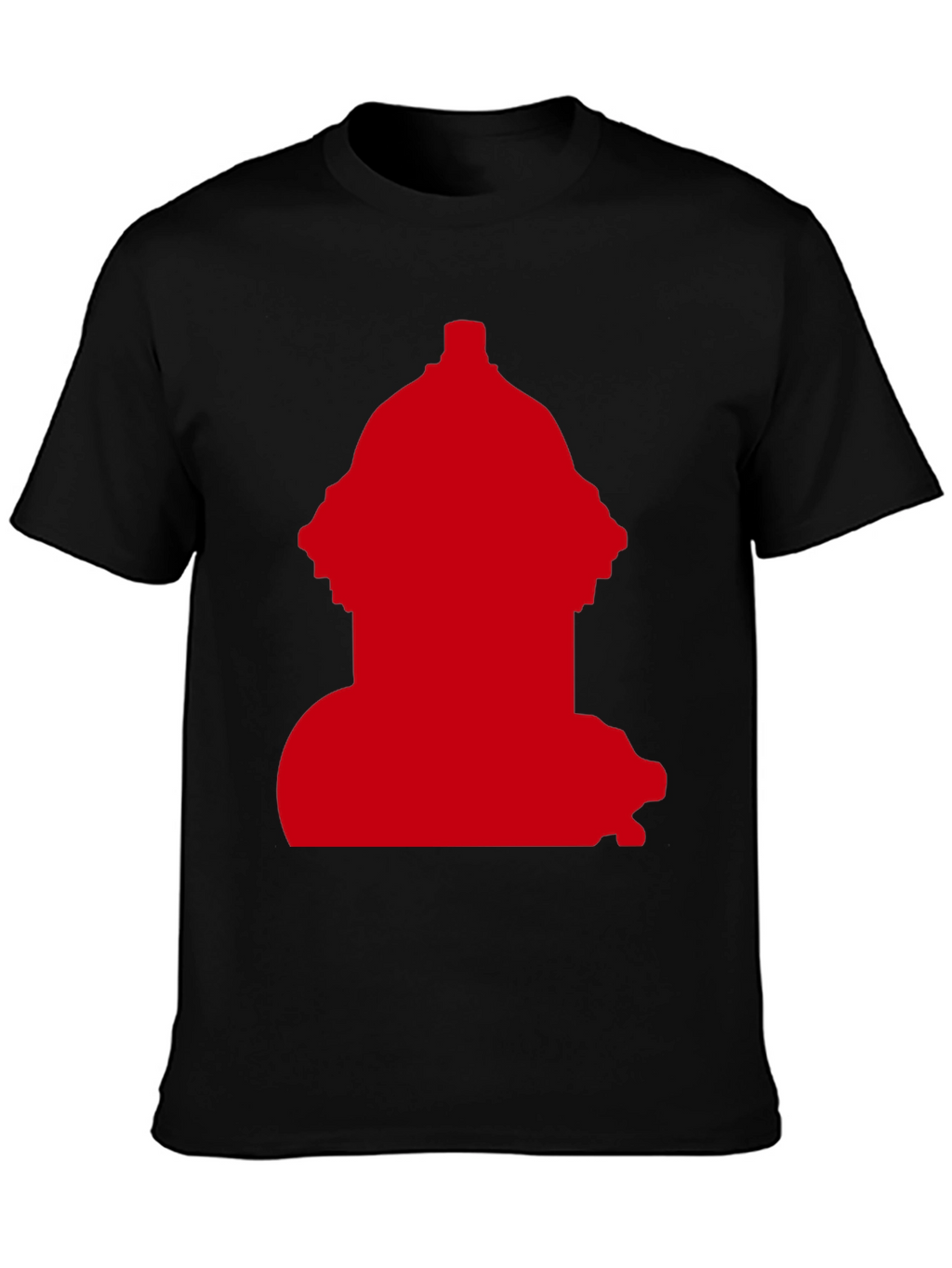 Red Fire Hydrant Graphic Tee - Casual Style