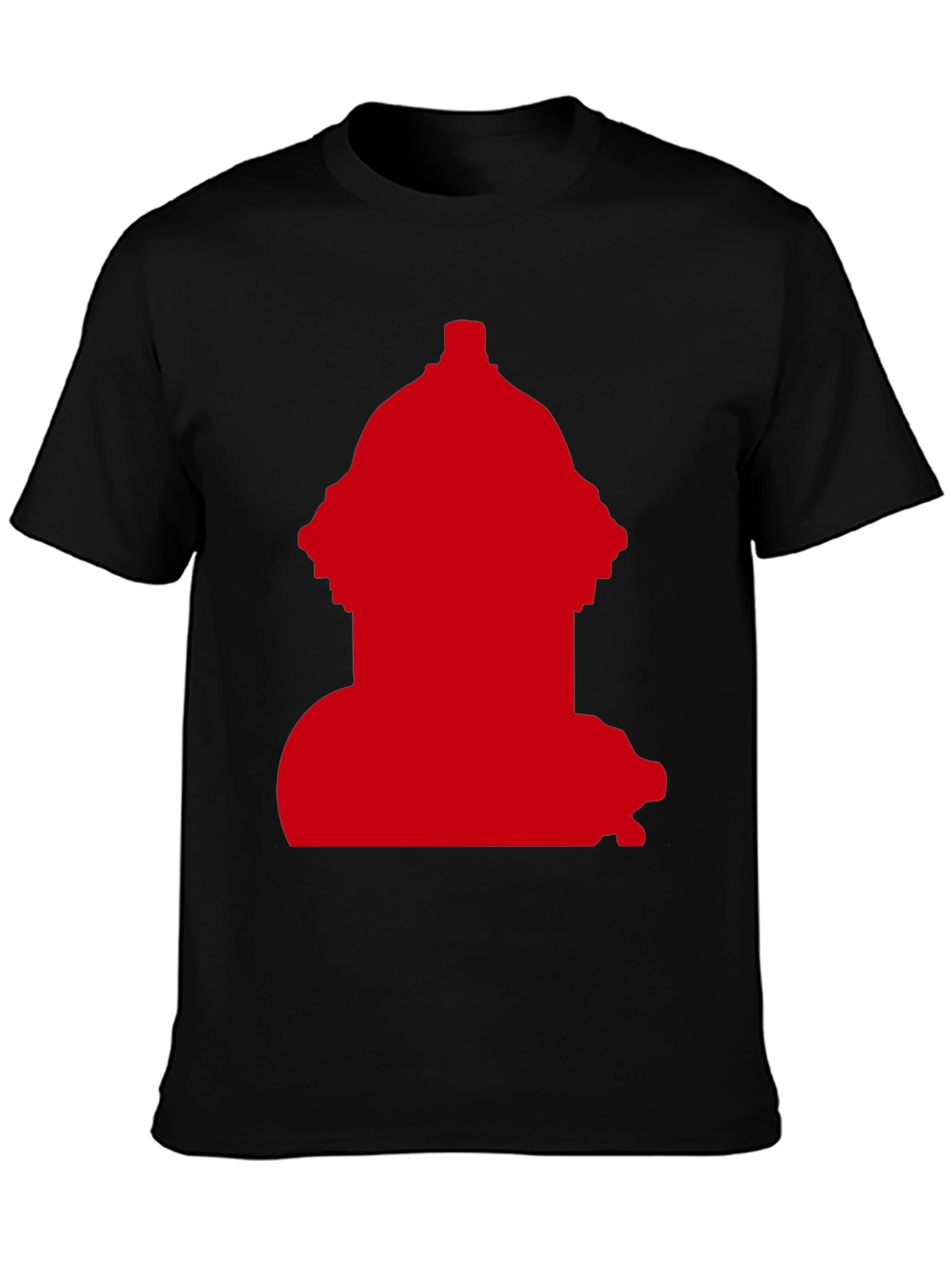 Red Fire Hydrant Graphic Tee - Casual Style