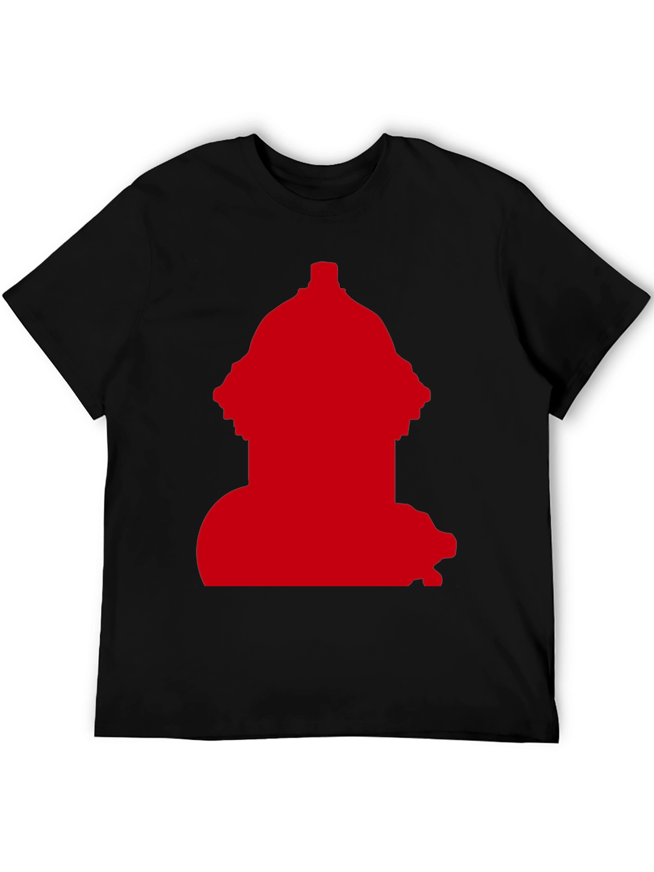 Red Fire Hydrant Graphic Tee - Casual Style
