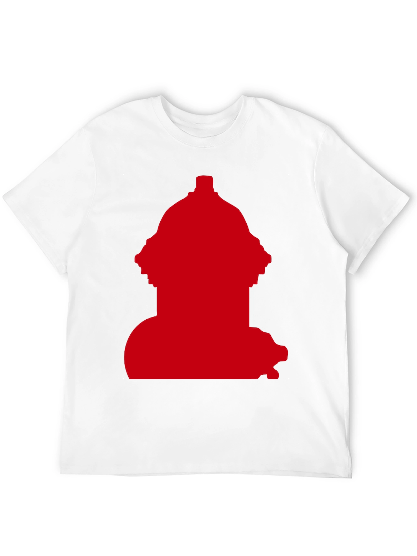 Red Fire Hydrant Graphic Tee - Casual Style