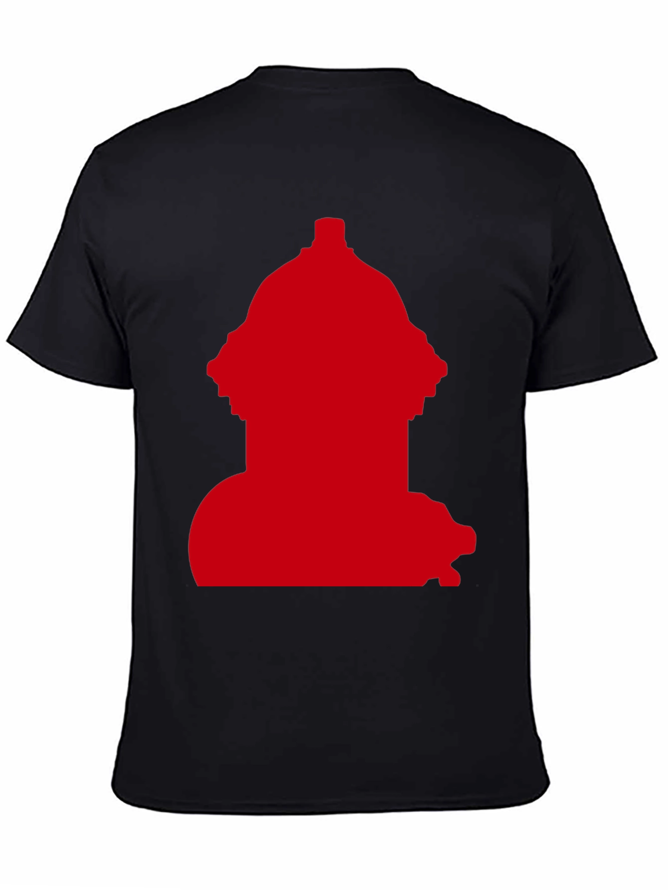 Red Fire Hydrant Graphic Tee - Casual Style