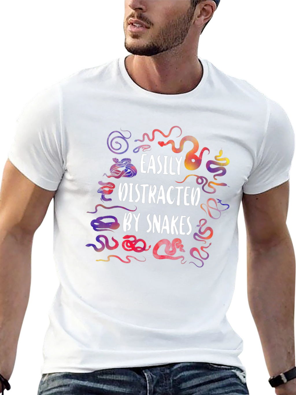 Easily Distracted by Snakes Graphic Tee
