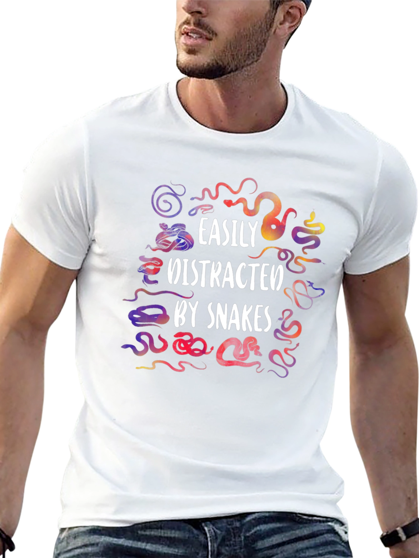 Easily Distracted by Snakes Graphic Tee