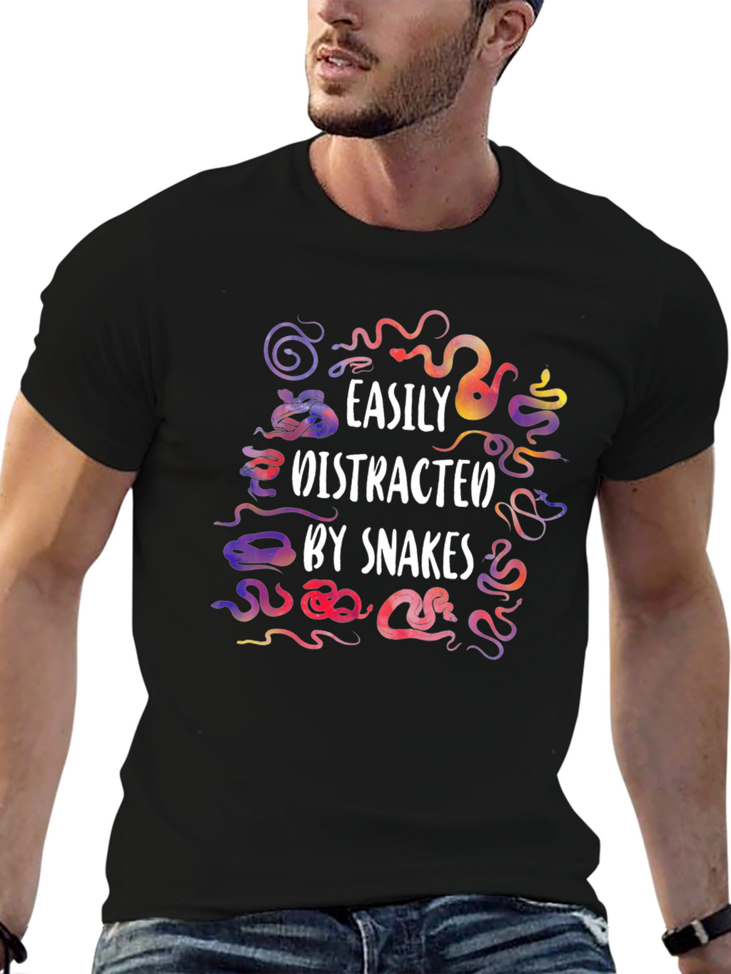 Easily Distracted by Snakes Graphic Tee