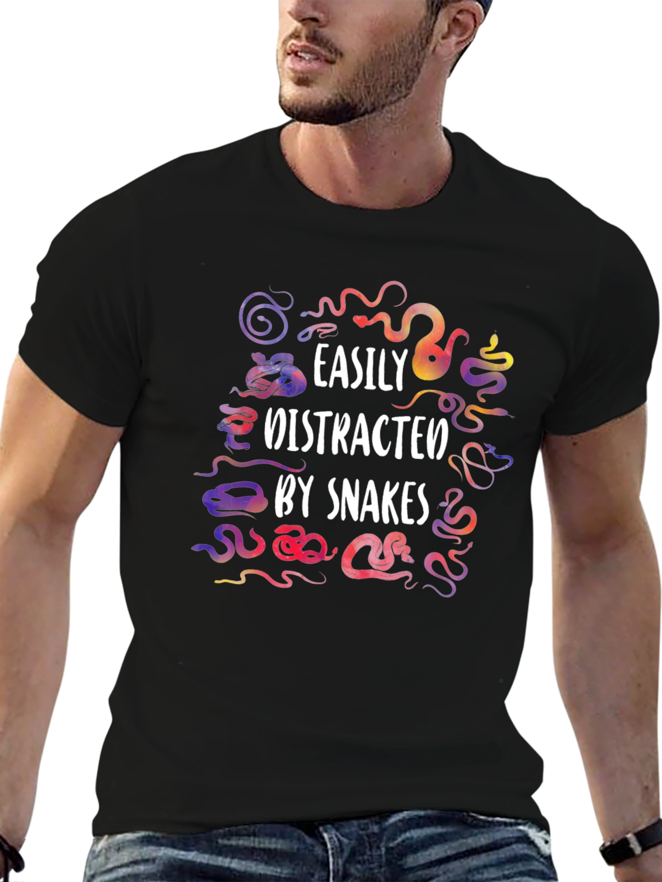 Easily Distracted by Snakes Graphic Tee