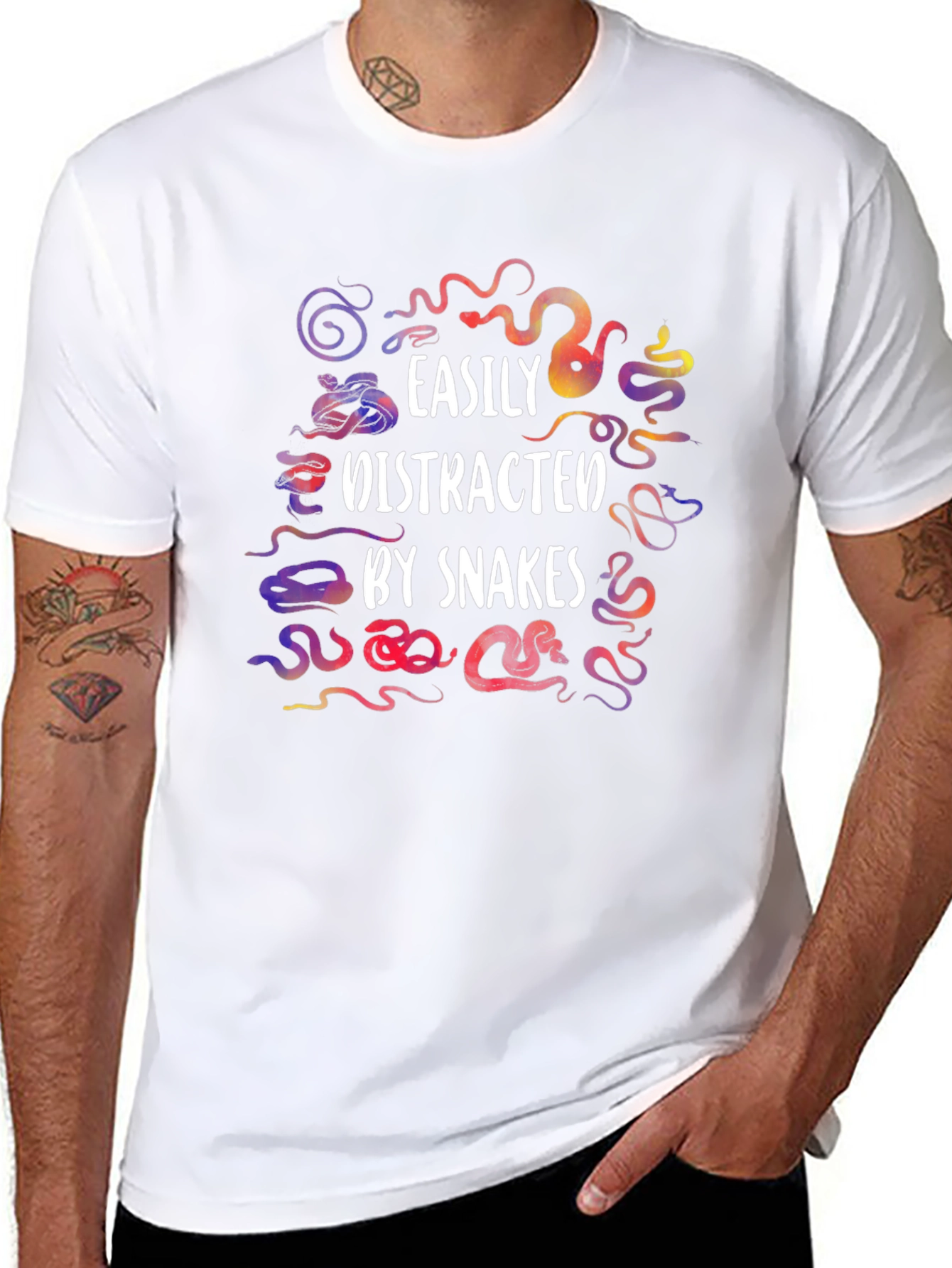 Easily Distracted by Snakes Graphic Tee